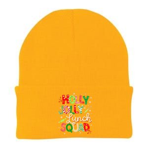 Jolly Lunch Squad Funny Lunch Lady Christmas Lunch Lady Knit Cap Winter Beanie