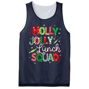 Jolly Lunch Squad Funny Lunch Lady Christmas Lunch Lady Mesh Reversible Basketball Jersey Tank