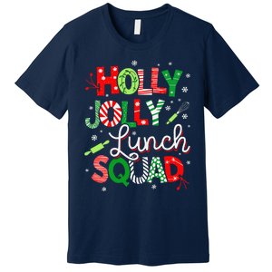 Jolly Lunch Squad Funny Lunch Lady Christmas Lunch Lady Premium T-Shirt