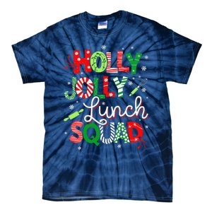 Jolly Lunch Squad Funny Lunch Lady Christmas Lunch Lady Tie-Dye T-Shirt