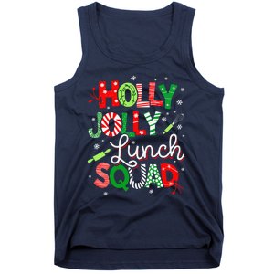 Jolly Lunch Squad Funny Lunch Lady Christmas Lunch Lady Tank Top