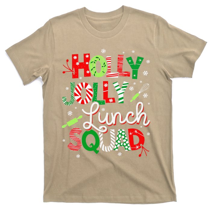 Jolly Lunch Squad Funny Lunch Lady Christmas Lunch Lady T-Shirt