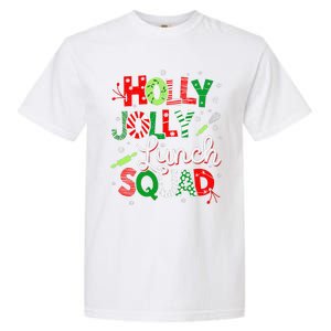 Jolly Lunch Squad Funny Lunch Lady Christmas Lunch Lady Garment-Dyed Heavyweight T-Shirt