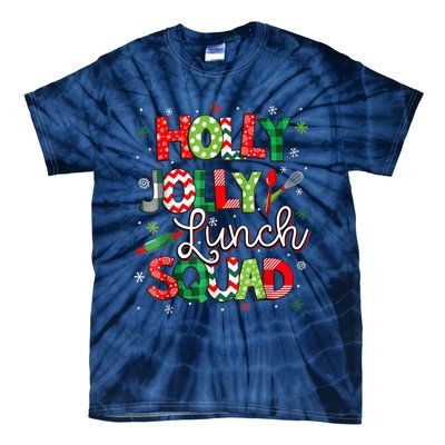 Jolly Lunch Squad Funny Lunch Lady Christmas Lunch Lady Tie-Dye T-Shirt