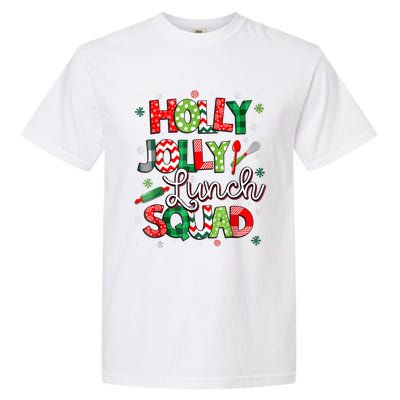 Jolly Lunch Squad Funny Lunch Lady Christmas Lunch Lady Garment-Dyed Heavyweight T-Shirt