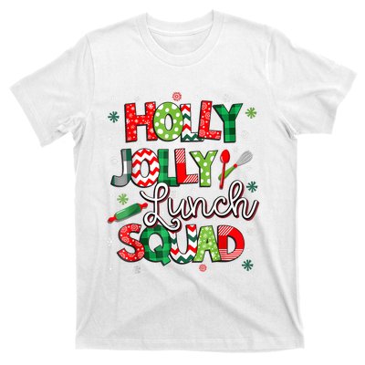 Jolly Lunch Squad Funny Lunch Lady Christmas Lunch Lady T-Shirt