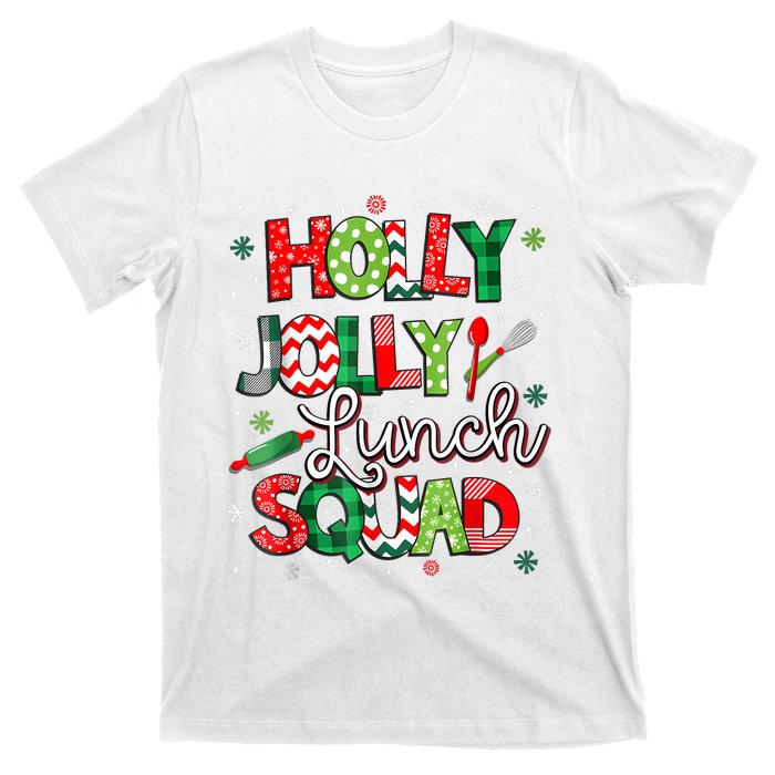 Jolly Lunch Squad Funny Lunch Lady Christmas Lunch Lady T-Shirt