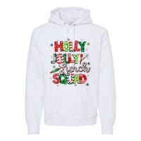 Jolly Lunch Squad Funny Lunch Lady Christmas Lunch Lady Premium Hoodie