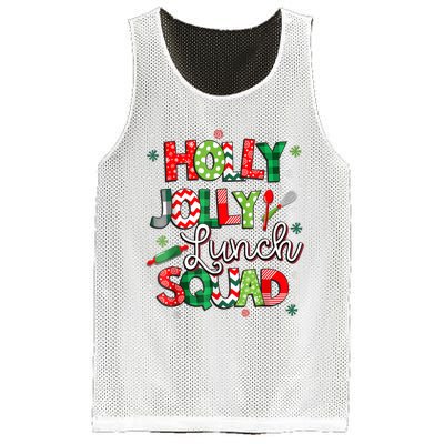 Jolly Lunch Squad Funny Lunch Lady Christmas Lunch Lady Mesh Reversible Basketball Jersey Tank