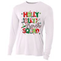 Jolly Lunch Squad Funny Lunch Lady Christmas Lunch Lady Cooling Performance Long Sleeve Crew