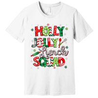 Jolly Lunch Squad Funny Lunch Lady Christmas Lunch Lady Premium T-Shirt