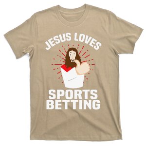 Jesus Loves Sports Betting Gambling Christ GiftBet Under T-Shirt