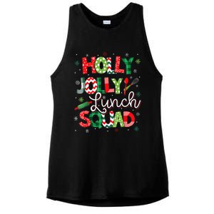 Jolly Lunch Squad Funny Lunch Lady Christmas Lunch Ladyjolly Lunch Squad Funny L Ladies PosiCharge Tri-Blend Wicking Tank