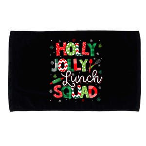 Jolly Lunch Squad Funny Lunch Lady Christmas Lunch Ladyjolly Lunch Squad Funny L Microfiber Hand Towel