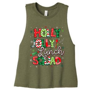 Jolly Lunch Squad Funny Lunch Lady Christmas Lunch Ladyjolly Lunch Squad Funny L Women's Racerback Cropped Tank