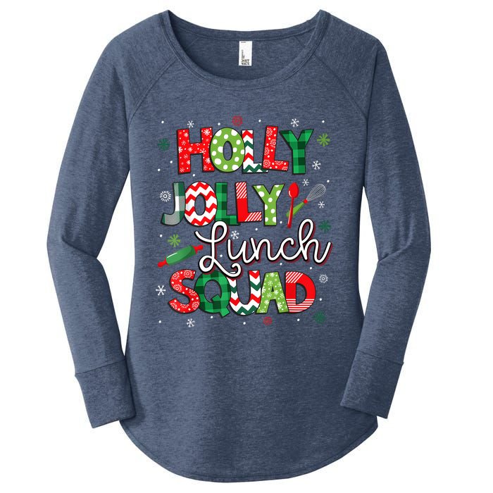 Jolly Lunch Squad Funny Lunch Lady Christmas Lunch Ladyjolly Lunch Squad Funny L Women's Perfect Tri Tunic Long Sleeve Shirt