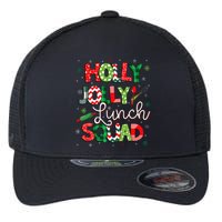 Jolly Lunch Squad Funny Lunch Lady Christmas Lunch Lady Flexfit Unipanel Trucker Cap