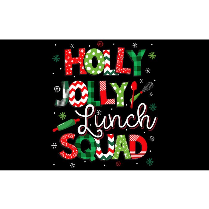 Jolly Lunch Squad Funny Lunch Lady Christmas Lunch Lady Bumper Sticker