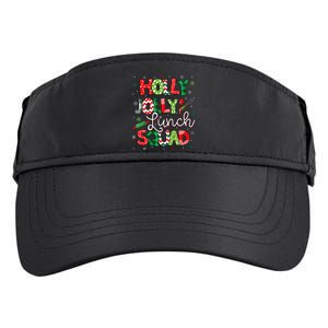 Jolly Lunch Squad Funny Lunch Lady Christmas Lunch Lady Adult Drive Performance Visor