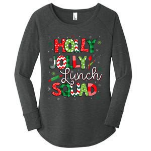 Jolly Lunch Squad Funny Lunch Lady Christmas Lunch Lady Women's Perfect Tri Tunic Long Sleeve Shirt