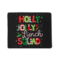 Jolly Lunch Squad Funny Lunch Lady Christmas Lunch Lady Mousepad