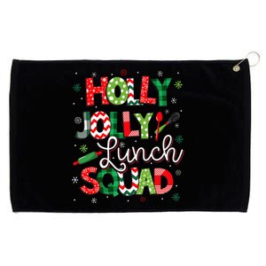 Jolly Lunch Squad Funny Lunch Lady Christmas Lunch Lady Grommeted Golf Towel