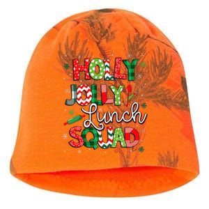 Jolly Lunch Squad Funny Lunch Lady Christmas Lunch Lady Kati - Camo Knit Beanie