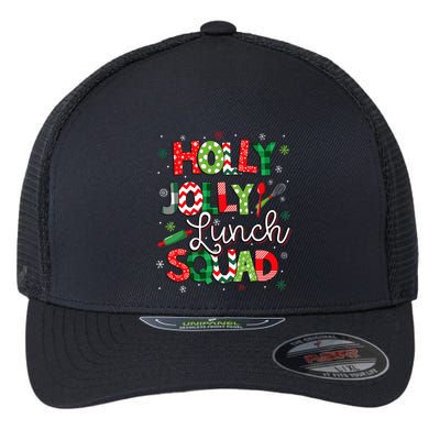 Jolly Lunch Squad Lunch Lady Christmas Flexfit Unipanel Trucker Cap