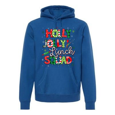 Jolly Lunch Squad Lunch Lady Christmas Premium Hoodie