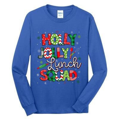 Jolly Lunch Squad Lunch Lady Christmas Tall Long Sleeve T-Shirt