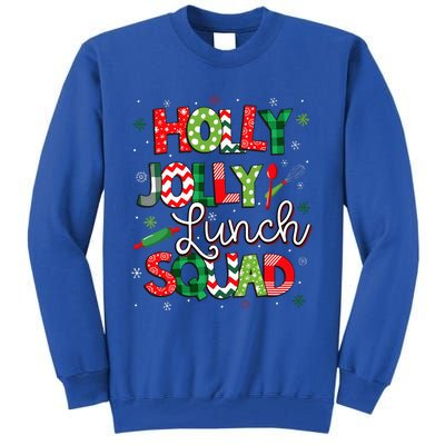 Jolly Lunch Squad Lunch Lady Christmas Tall Sweatshirt