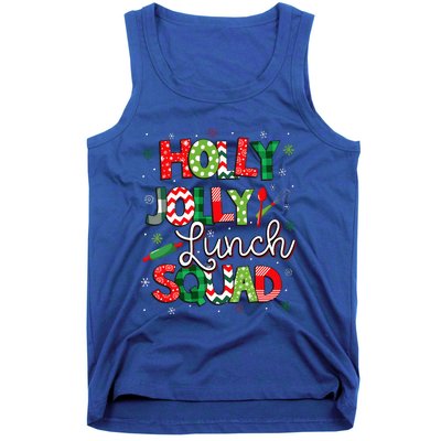 Jolly Lunch Squad Lunch Lady Christmas Tank Top