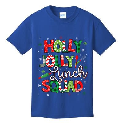 Jolly Lunch Squad Lunch Lady Christmas Kids T-Shirt