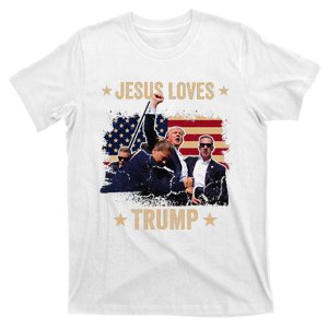 Jesus Loves Trump 2024 Donald Trump Rally 2024 Fist T-Shirt