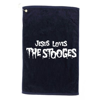Jesus Loves The Stooges Golf Towel