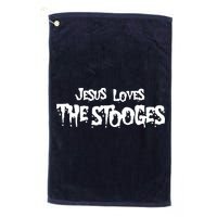 Jesus Loves The Stooges Golf Towel
