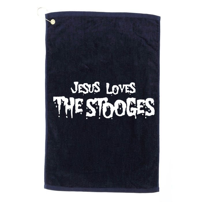 Jesus Loves The Stooges Golf Towel