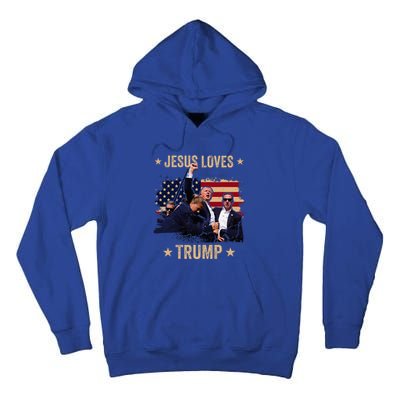 Jesus Loves Trump 2024 Donald Trump Rally 2024 Fist Tall Hoodie