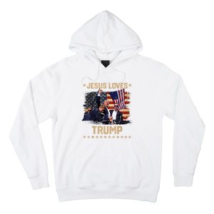 Jesus Loves Trump 2024 Donald Trump Rally 2024 Fist Hoodie