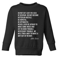 John Lewis Tee Get In Good Necessary Trouble Social Justice Toddler Sweatshirt