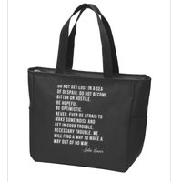 John Lewis Tee Get In Good Necessary Trouble Social Justice Zip Tote Bag