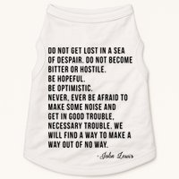 John Lewis Tee Get In Good Necessary Trouble Social Justice Doggie Tank