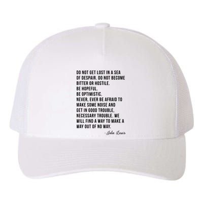 John Lewis Tee Get In Good Necessary Trouble Social Justice Yupoong Adult 5-Panel Trucker Hat