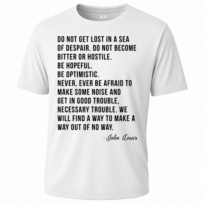 John Lewis Tee Get In Good Necessary Trouble Social Justice Performance Shirt