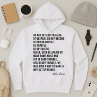 John Lewis Tee Get In Good Necessary Trouble Social Justice Hoodie