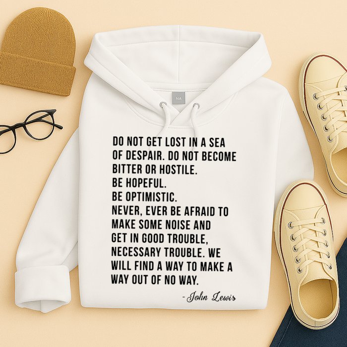 John Lewis Tee Get In Good Necessary Trouble Social Justice Hoodie