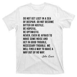 John Lewis Tee Get In Good Necessary Trouble Social Justice T-Shirt