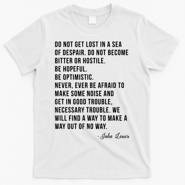 John Lewis Tee Get In Good Necessary Trouble Social Justice T-Shirt