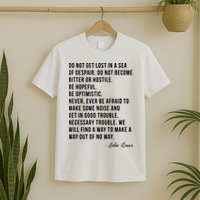 John Lewis Tee Get In Good Necessary Trouble Social Justice T-Shirt