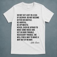 John Lewis Tee Get In Good Necessary Trouble Social Justice T-Shirt